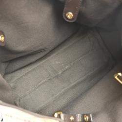 Pre Owned حقيبة كتف كاروهات منزلية بيج بربري