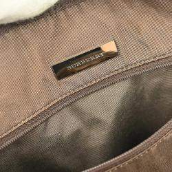 Pre Owned حقيبة يد بيربري مربعات بيربري بيج بني 2 طريق