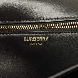 مملوكة مسبقًا Burberry TB Small Monogram Embossed Leather Shoulder Bag