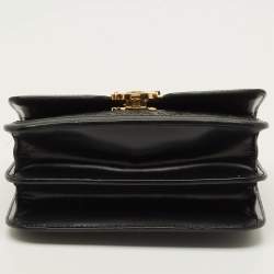 مملوكة مسبقًا Burberry TB Small Monogram Embossed Leather Shoulder Bag