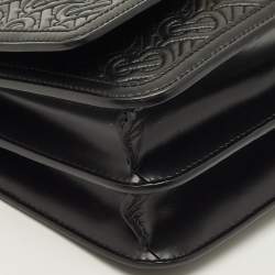 مملوكة مسبقًا Burberry TB Small Monogram Embossed Leather Shoulder Bag