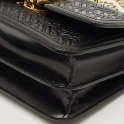 مملوكة مسبقًا Burberry TB Small Monogram Embossed Leather Shoulder Bag