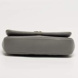 Pre Owned Burberry Lola Small Grey Quilted Leather Shoulder Bag