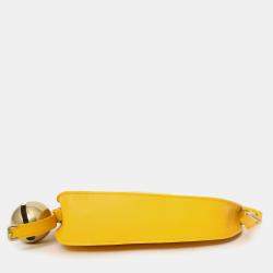 مملوكة مسبقًا Burberry Yellow Leather Bell Shield Sling Bag
