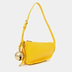 مملوكة مسبقًا Burberry Yellow Leather Bell Shield Sling Bag