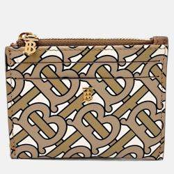 Pre Owned محفظة بربري جلد كارد بيج/متعددة الألوان