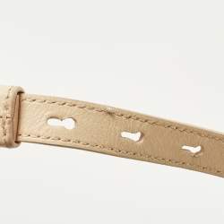 Pre Owned Burberry Lola Mini Peach Pink Quilted Leather Camera Bag