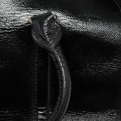 Pre Owned حقيبة براري دنتون جلد براءات اختراع أسود متوسطة