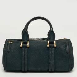 مملوكة مسبقًا حقيبة بولر بربري بريل بربري متوسطة جلد نوبيك أخضر نيلي باولر