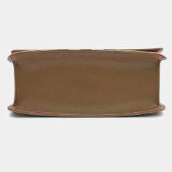 Pre Owned Burberry Brown Canvas and Leather Crossbody bag