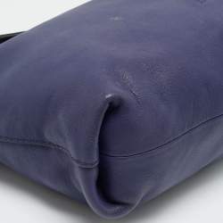 مملوكة مسبقًا Burberry Dalston Navy Blue Leather Shoulder Bag