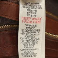 مملوكة مسبقًا Burberry Brooklyn Brown House Check PVC and Leather Hobo