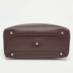 Pre Owned حقيبة بربري بانر جلد وردي/بيج ونسيج هاوس تشيك متوسطة