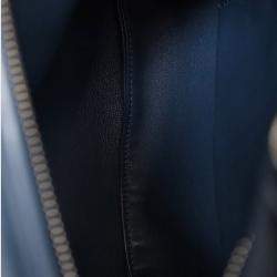 Pre Owned Burberry Navy Leather Swan Small Shoulder Bag