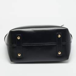 Pre Owned حقيبة يد بربري ماريس بحزام صغيرة جلدية سوداء/بنية