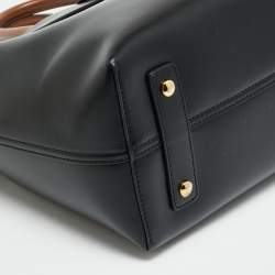 Pre Owned حقيبة يد بربري ماريس بحزام صغيرة جلدية سوداء/بنية