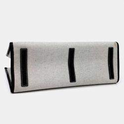 مملوكة مسبقًا حقيبة كتف بربري قماش رمادية سوداء فريا متوسطة