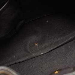 Pre Owned حقيبة هوبو بربري ويلينمور جلد وPVC مطبوع هيماركت بني/ بيج بحجم متوسط