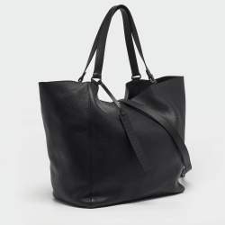 Pre Owned حقيبة يد بربري بيلينغز جلد أسود