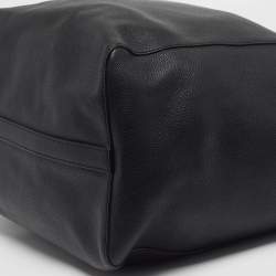 Pre Owned حقيبة يد بربري بيلينغز جلد أسود