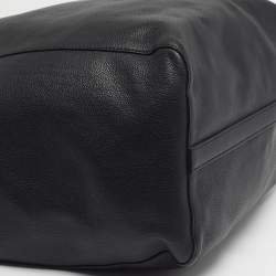 Pre Owned حقيبة يد بربري بيلينغز جلد أسود