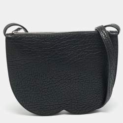 مملوكة مسبقًا Burberry Chess Mini Black Leather Crossbody Bag