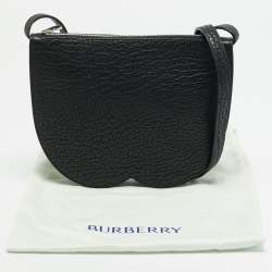 مملوكة مسبقًا Burberry Chess Mini Black Leather Crossbody Bag