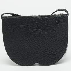 مملوكة مسبقًا Burberry Chess Mini Black Leather Crossbody Bag