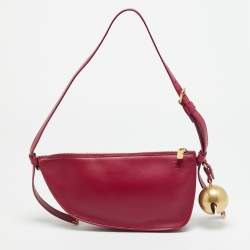 Pre Owned حقيبة كتف بربري شيلد جلد وردي صغيرة