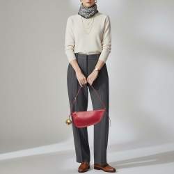 Pre Owned حقيبة كتف بربري شيلد جلد وردي صغيرة