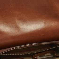 مملوكة مسبقًا حقيبة كتف بريري أبوت أومبري بنية جلدية