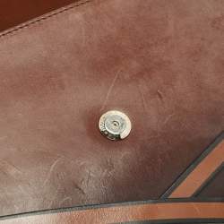 مملوكة مسبقًا حقيبة كتف بريري أبوت أومبري بنية جلدية