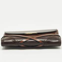 مملوكة مسبقًا حقيبة كتف بريري أبوت أومبري بنية جلدية