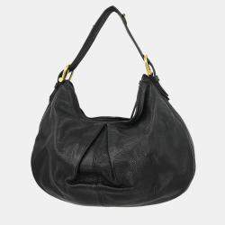 Pre Owned Burberry Black Malika Hobo Bag