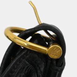 Pre Owned Burberry Black Malika Hobo Bag