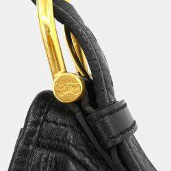 Pre Owned Burberry Black Malika Hobo Bag