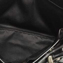 Pre Owned Burberry Beaton Baby Black Quilted Patent Leather Tote