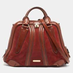 مملوكة مسبقًا حقيبة بريري شرامتون ساتشيل جلد وزبدة بنية