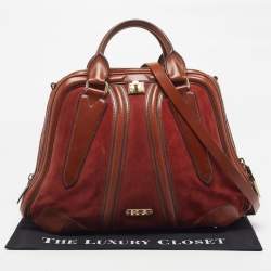 مملوكة مسبقًا حقيبة بريري شرامتون ساتشيل جلد وزبدة بنية