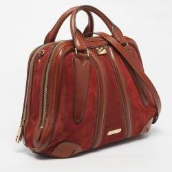 مملوكة مسبقًا حقيبة بريري شرامتون ساتشيل جلد وزبدة بنية