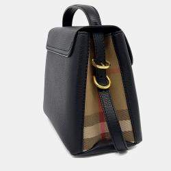 Pre Owned Burberry Black Leather Camberley Small Tote and Shoulder Bag