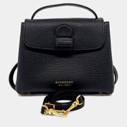 Pre Owned Burberry Black Leather Camberley Small Tote and Shoulder Bag