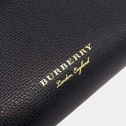 Pre Owned Burberry Black Leather Camberley Small Tote and Shoulder Bag