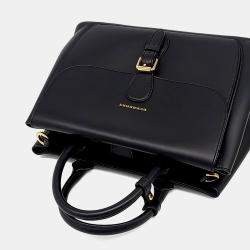 Pre Owned Burberry Black Leather tote and shoulder bag