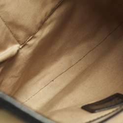 Pre Owned حقيبة هوبو بربري لاركن PVC كاروهات سوبرنوفا أسود / بيج وجلد لامع