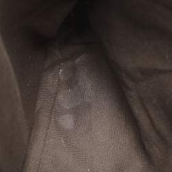 Pre Owned Burberry Northfield Beige/Off-White Smoke Check Coated Canvas and Leather Tote