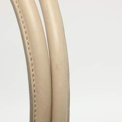 Pre Owned Burberry Northfield Beige/Off-White Smoke Check Coated Canvas and Leather Tote