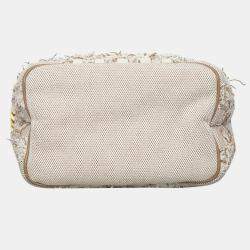 مملوكة مسبقًا حقيبة دلو بربري لولا قطن بيج بنمط كاروهات نيدل بنش