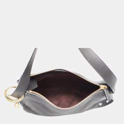 Pre Owned Burberry Small Black Leather Knight Shoulder Bag