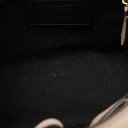 مملوكة مسبقًا Burberry Banner Small Pink/Beige House Check Fabric and Leather Tote